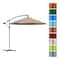 Pure Garden 10 Ft Offset Umbrella with Cross Base, Sand 50-LG1046 - alternate 5